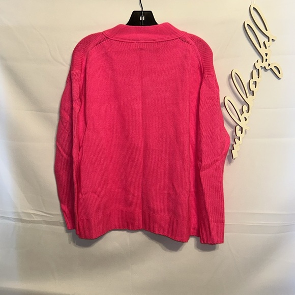 Pomander Place Hot Pink Slone Cardigan - Picture 8 of 10